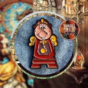 Beauty and the Beast Enamel Pin - Cogsworth | Disney